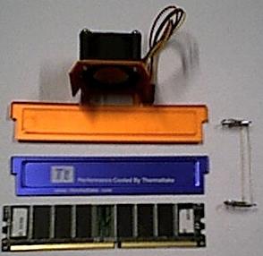 Aktivní chlazení RAM modulu - rozložená sada
