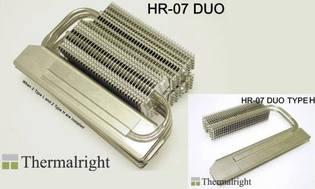 THERMALRIGHT HR-07 DUO type H (set 2pcs) Memory Module Cooler