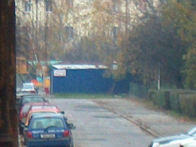 Pohled na ulici Chládkovu s využitím max. digitálního zoomu